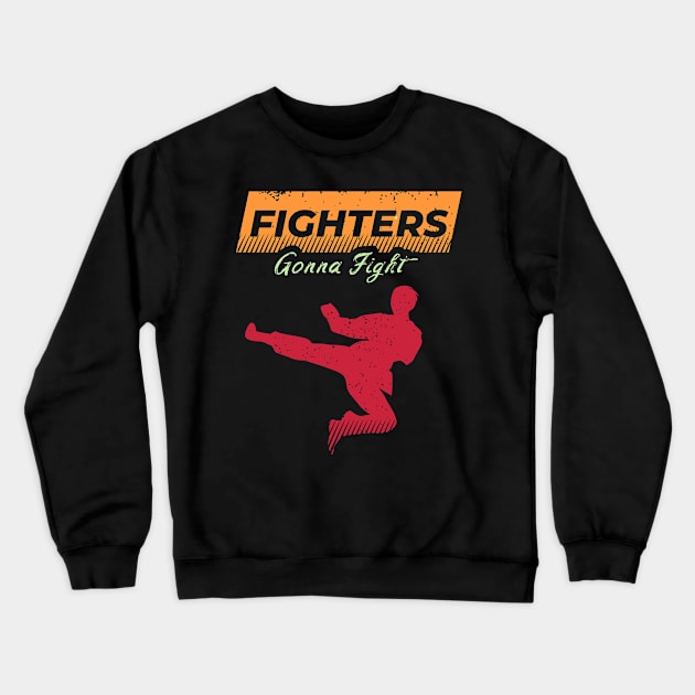 Fighter Design for a Martial Arts Lover Crewneck Sweatshirt by AlleyField